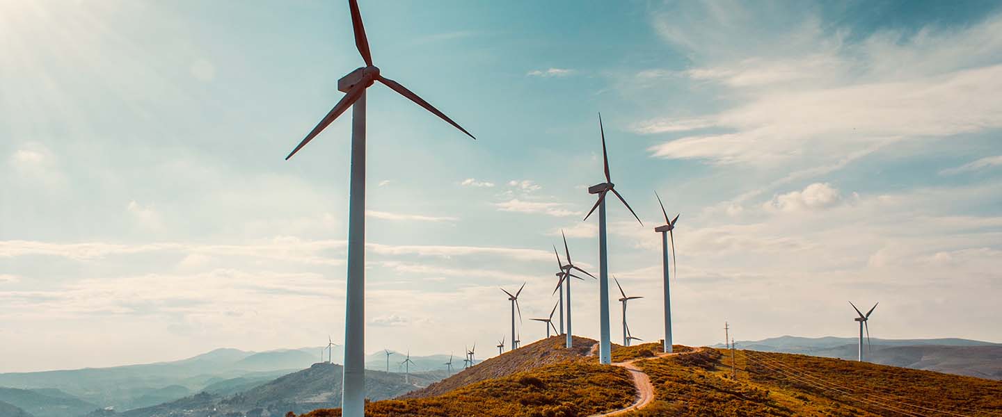 COP28 image of wind turbines