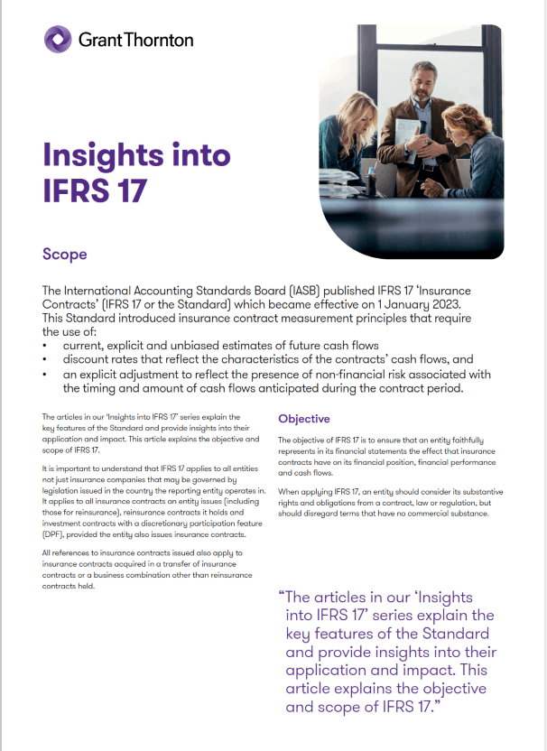 Insights into IFRS 17