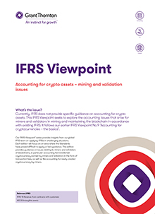 Accounting for crypto assets